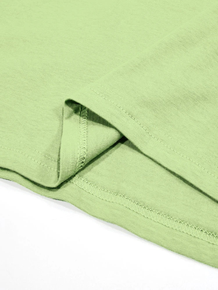 Casual T-Shirt Wing Print, Oversize O-Neck