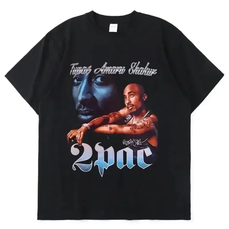 Tupac Rapper Graphic Oversized T-Shirt