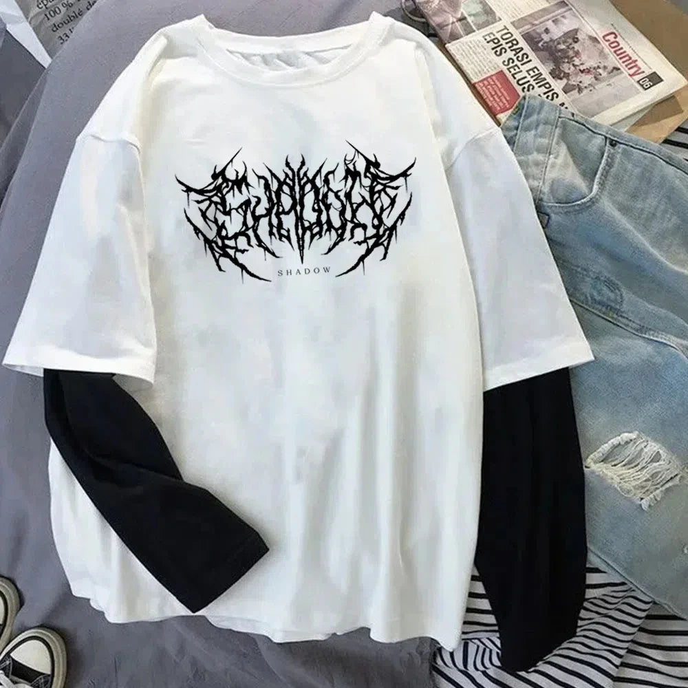 T-Shirt Y2K Harajuku Sport Thin Long Sleeve Top