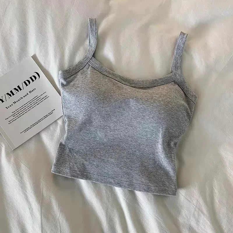 Crop Top – Sleeveless, Sexy Basic Vest, Hot Lingerie Style