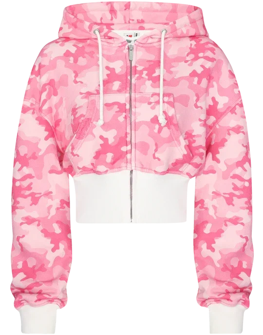 Sportswear Set – Retro Harajuku, Pink Camo, Hoodie & Pants