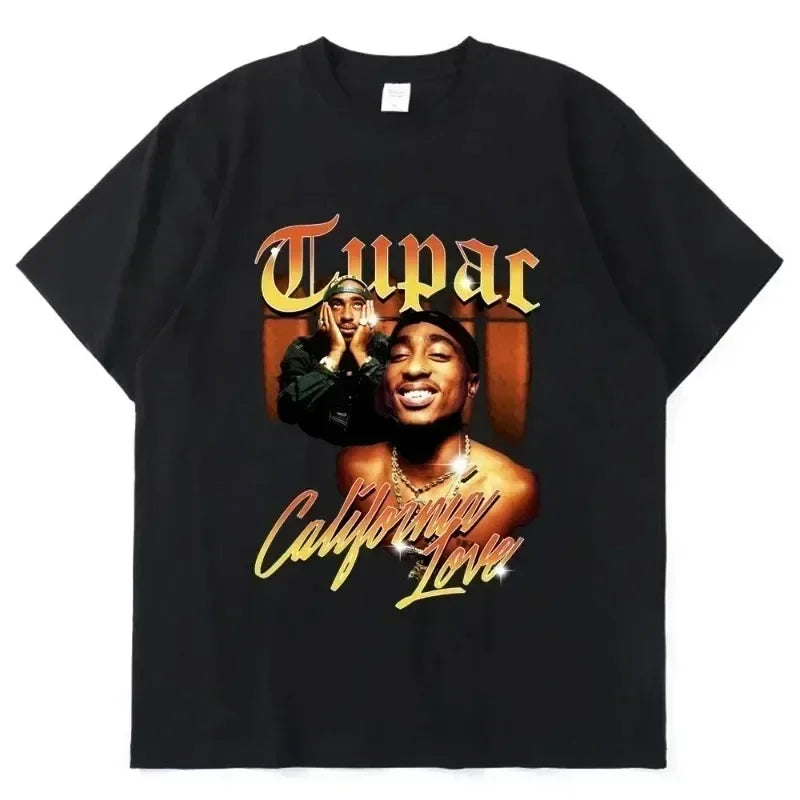 Tupac Rapper Graphic Oversized T-Shirt
