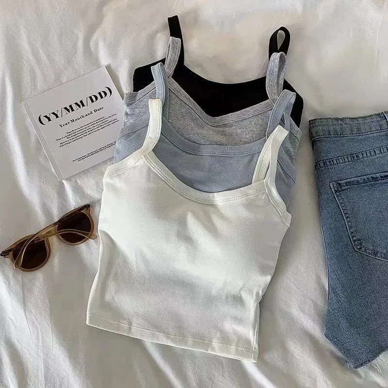 Crop Top – Sleeveless, Sexy Basic Vest, Hot Lingerie Style