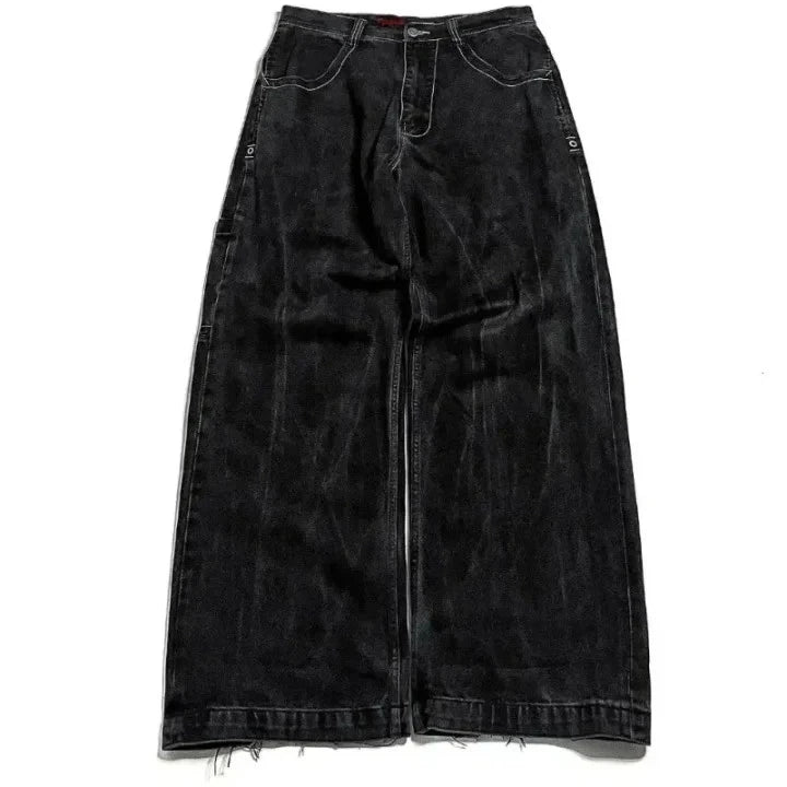 Men’s & Women’s Retro Y2K dice Jeans