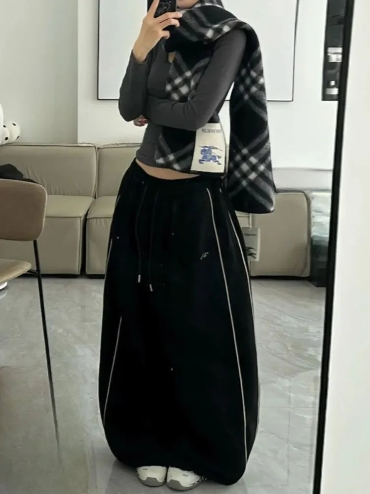 Vintage Striped Baggy Sweatpants