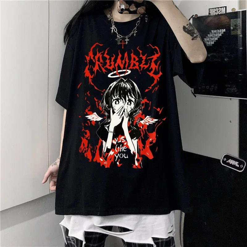 Harajuku Gothic Punk T-Shirt