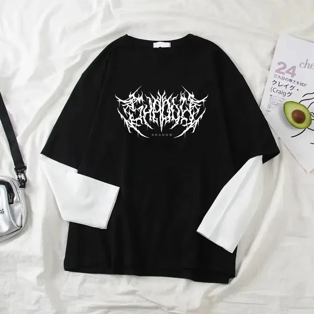 T-Shirt Y2K Harajuku Sport Thin Long Sleeve Top