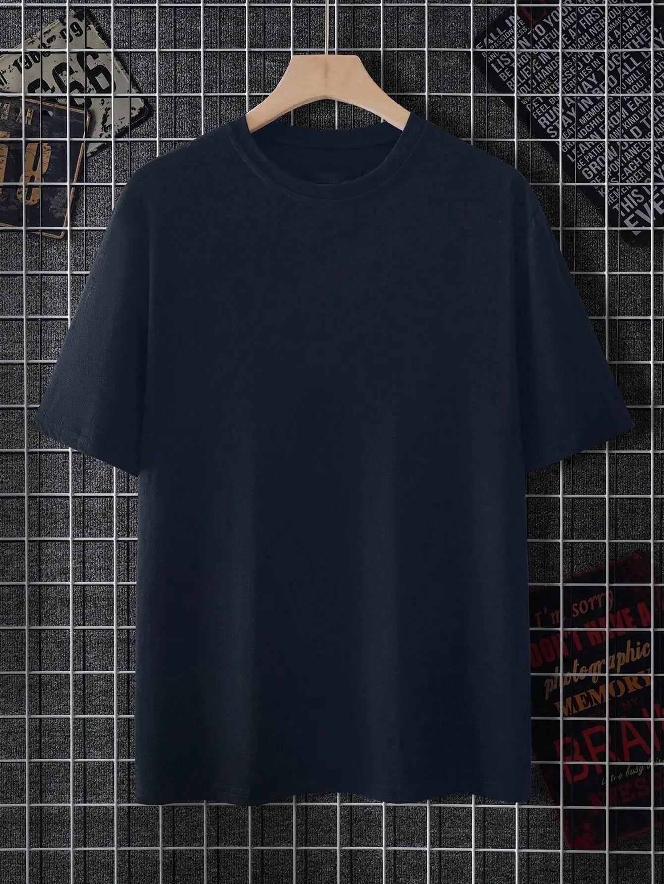 Men’s Oversized Cotton T-Shirt – “It Is What It Is” Letter Print