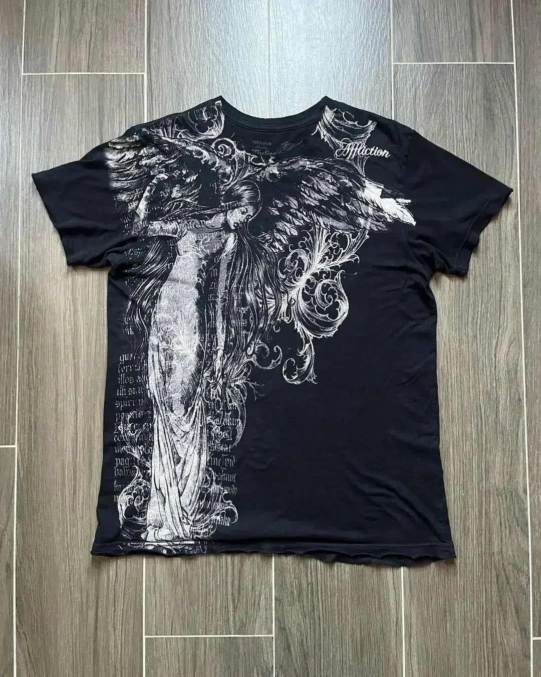 Y2K T-Shirt – Skull Pattern, Long Sleeve, Oversized Gothic Style