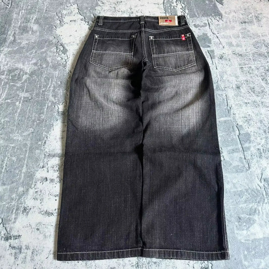 Jeans – Hip-Hop Joker, Y2K Oversized, Wide-Leg Streetwear
