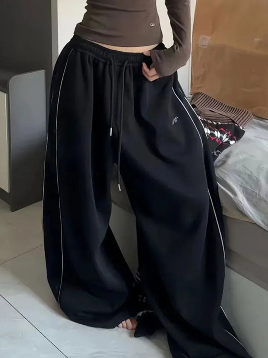Vintage Striped Baggy Sweatpants