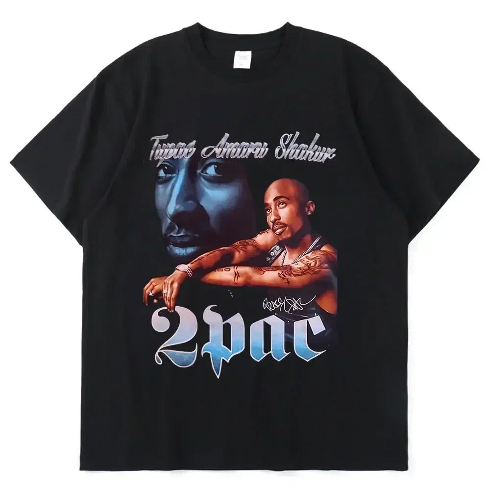 Tupac Rapper Graphic Oversized T-Shirt