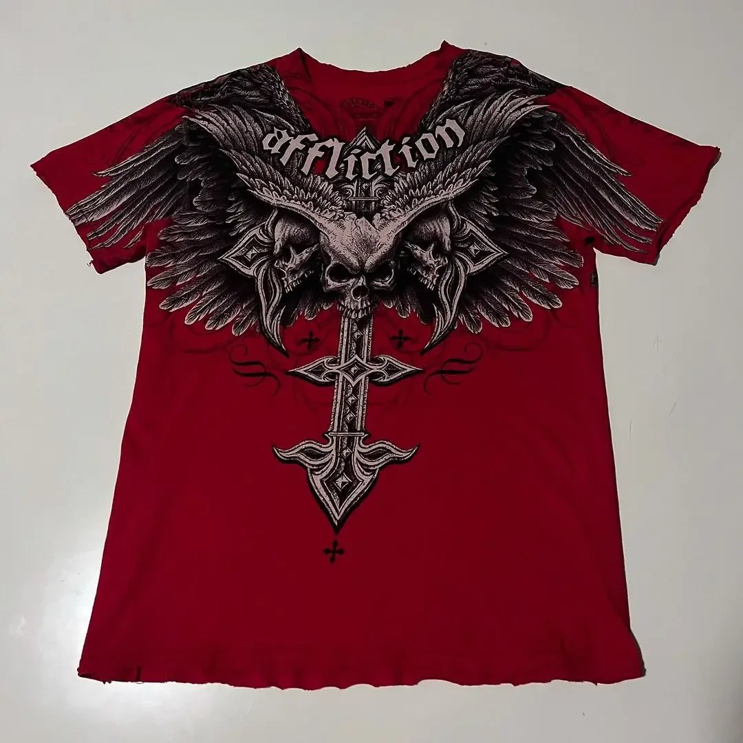 2000s T-Shirt – High Street Graphic, Oversized Cotton, Round Neck