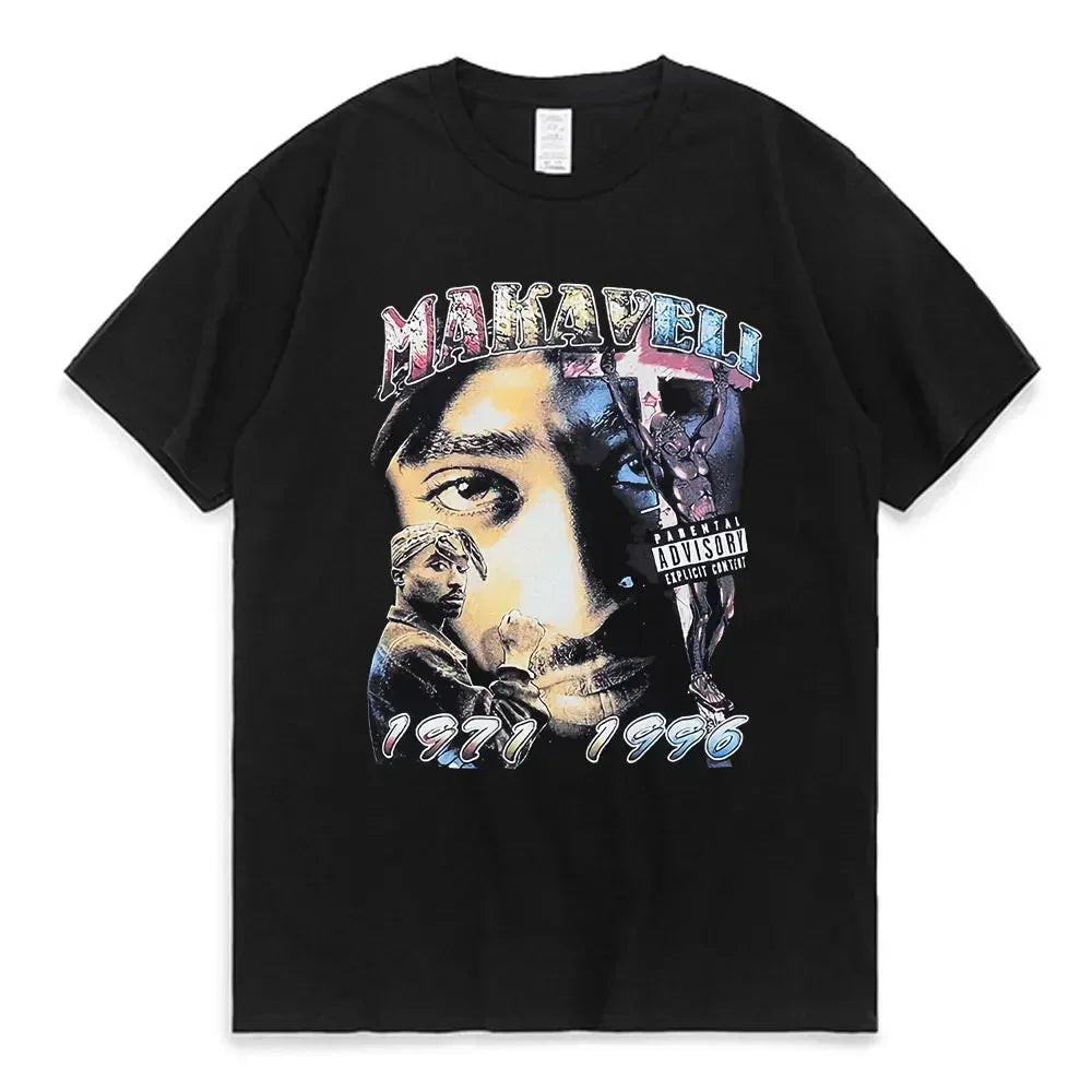 Tupac Rapper Graphic Oversized T-Shirt