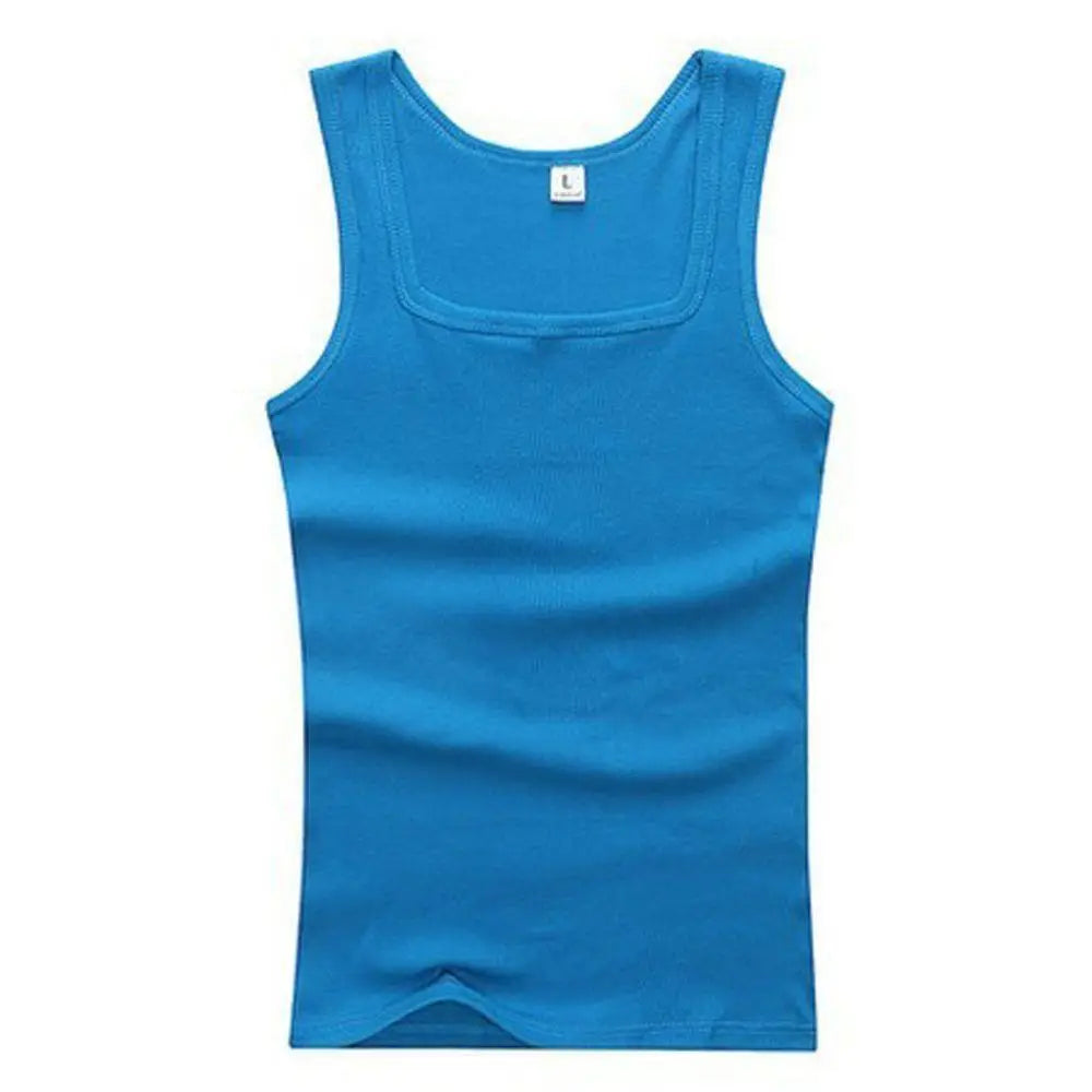 Summer Tank Top – Cotton, Sleeveless, Elastic Fitness Vest