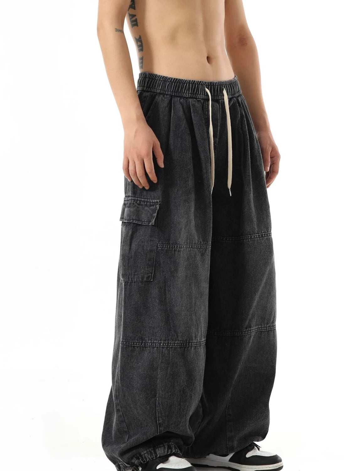 Jeans – Y2K Baggy Cargo, Wide-Leg Oversize, Vintage Streetwear