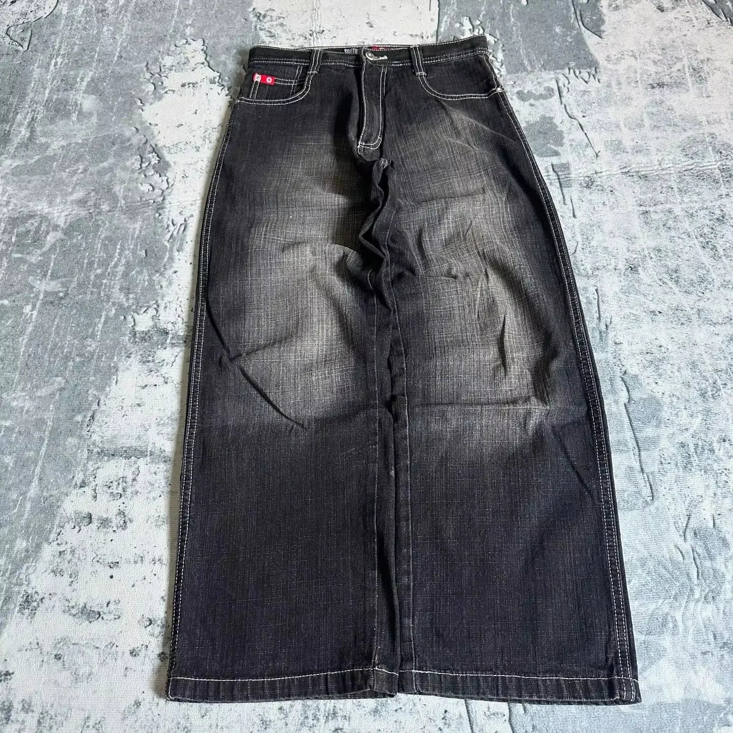 Jeans – Hip-Hop Joker, Y2K Oversized, Wide-Leg Streetwear