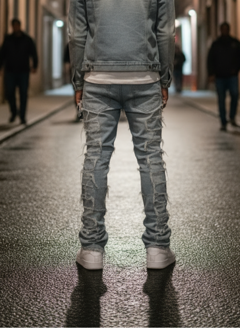 Denim Destroyed pants